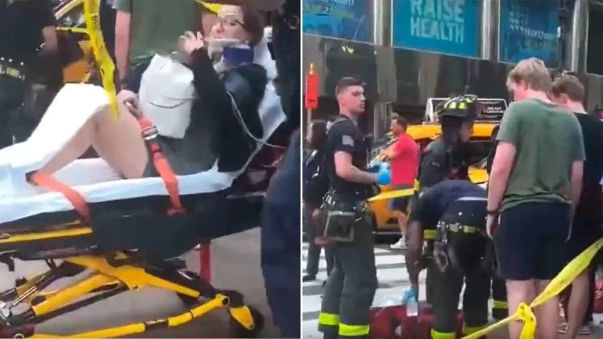 VIDEO: Vehículo que escapaba de la policía atropella a 10 personas en el centro de Manhattan