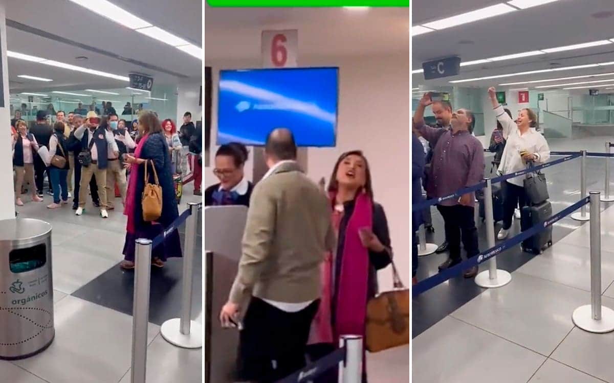 Video: Abuchean a Xóchitl Gálvez en el AICM