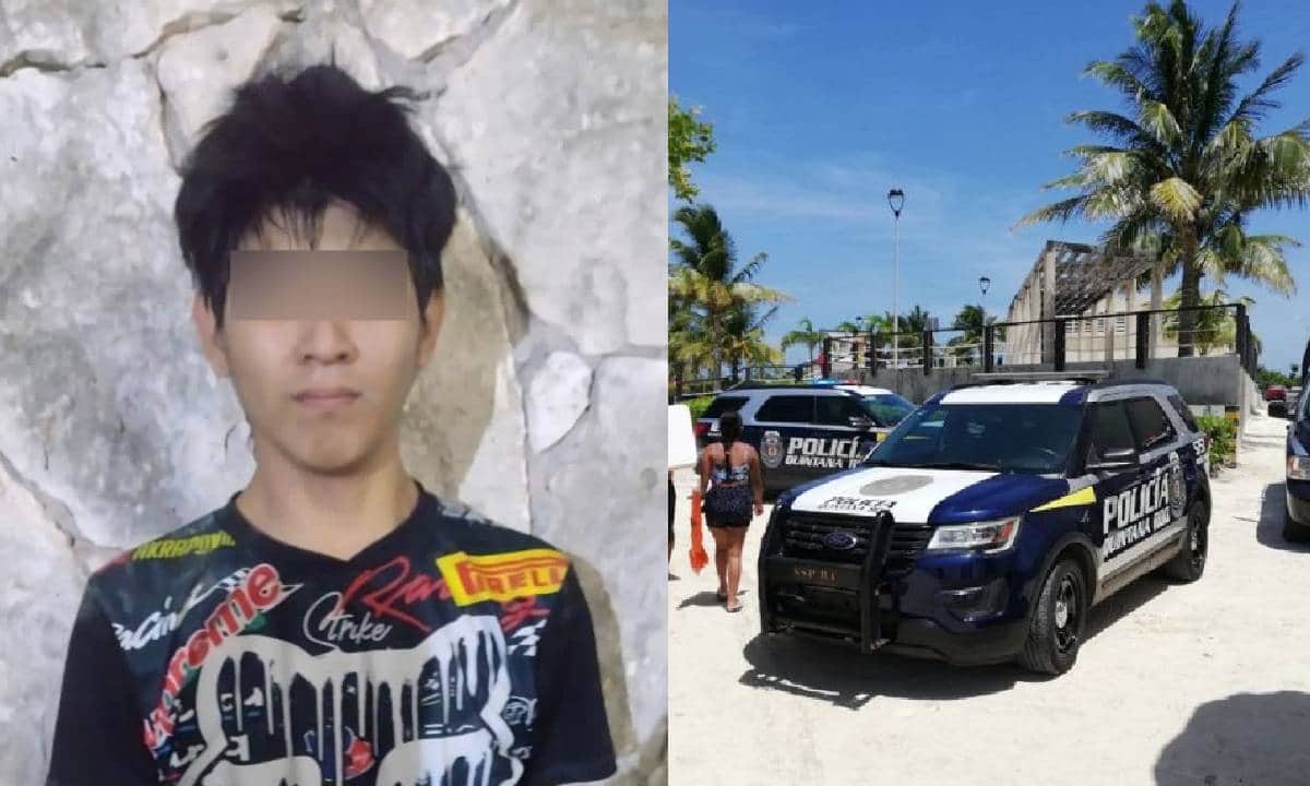 Detienen a presunto implicado en ejecución de policía en Cancún, es un jovencito