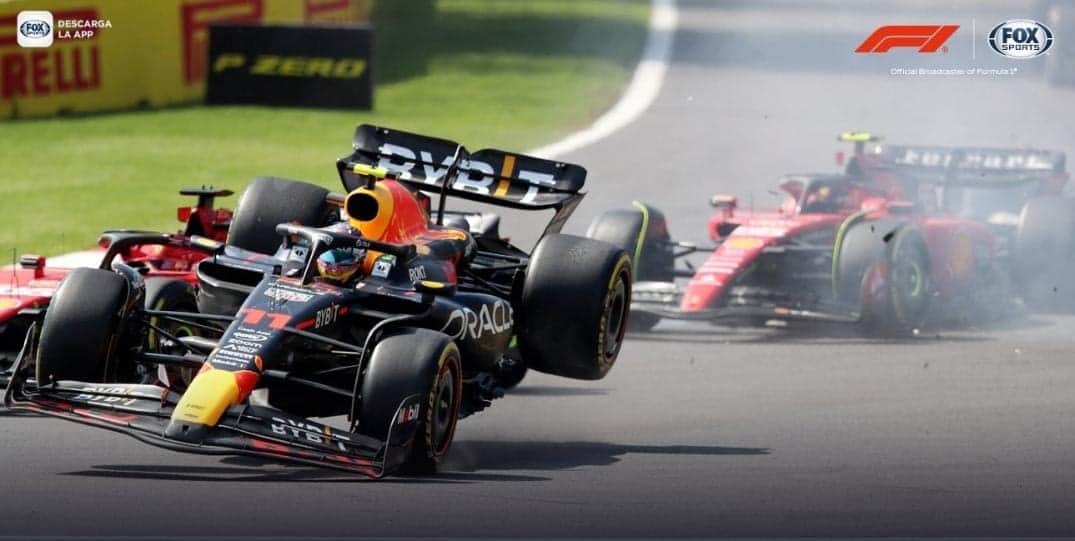 Video: "Checo" Pérez queda fuera del Gran Premio de México en la primera vuelta