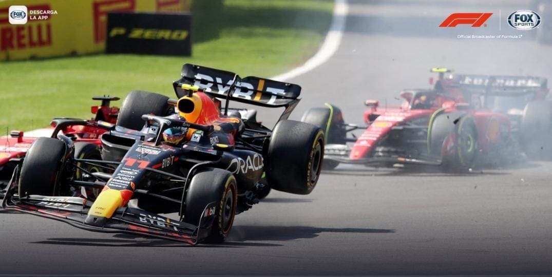 Video: "Checo" Pérez queda fuera del Gran Premio de México en la primera vuelta