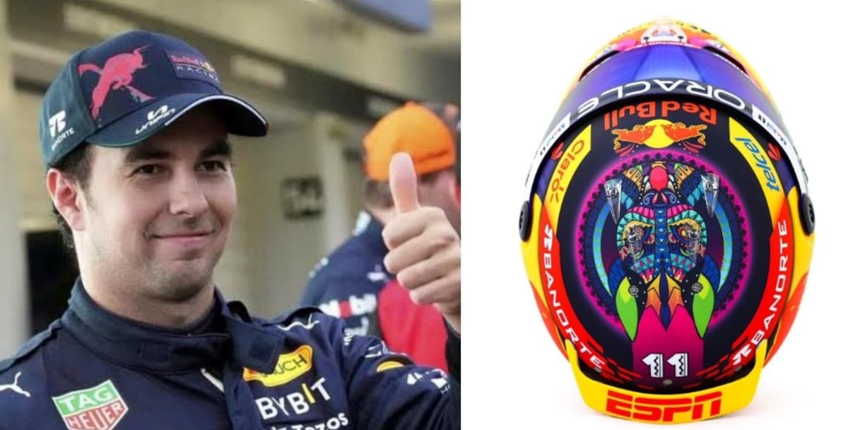 "Checo" Pérez subastará uno de sus cascos para ayudar a los damnificados por "Otis"