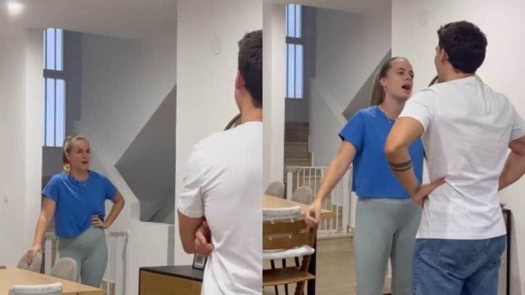 Video: Graba a su esposa al verlo por primera vez sin barba y TikTok se indigna por su reacción