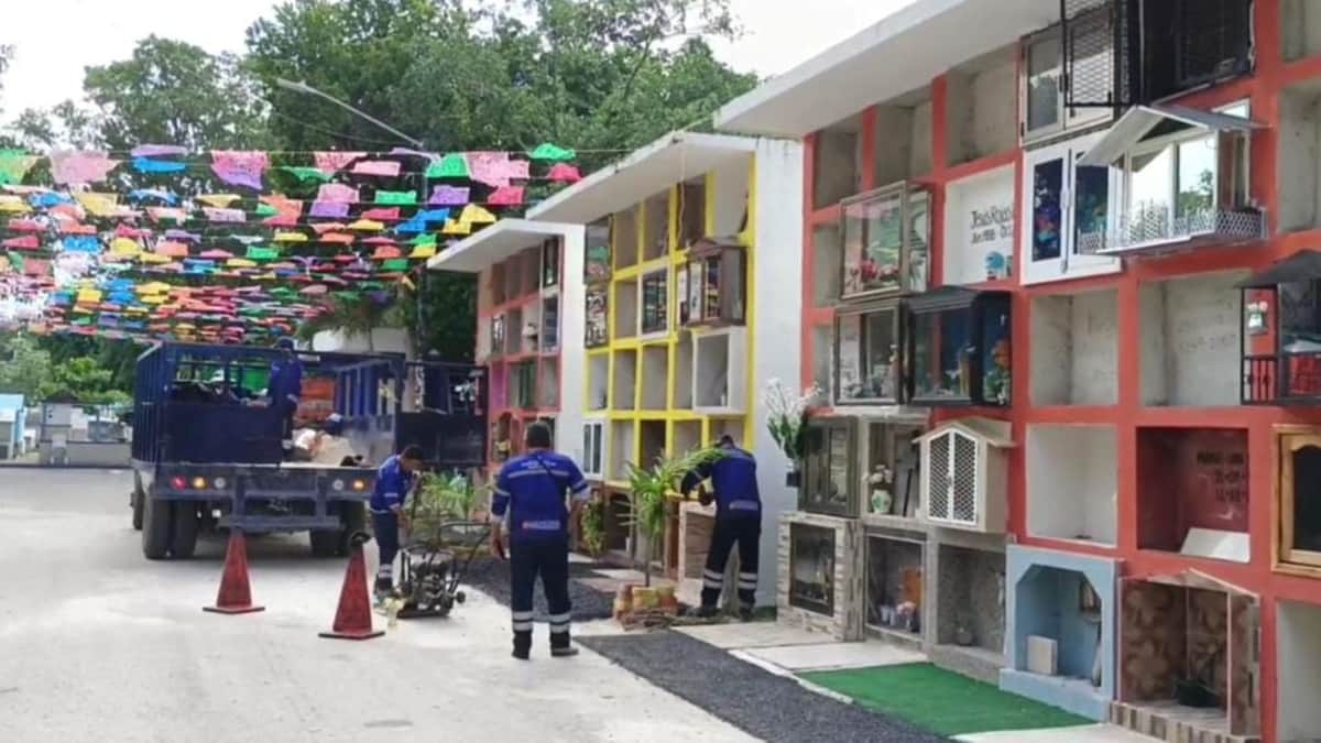 Alistan Panteón Municipal de Playa del Carmen para el Día de Muertos; recibirá hasta 11 mil personas