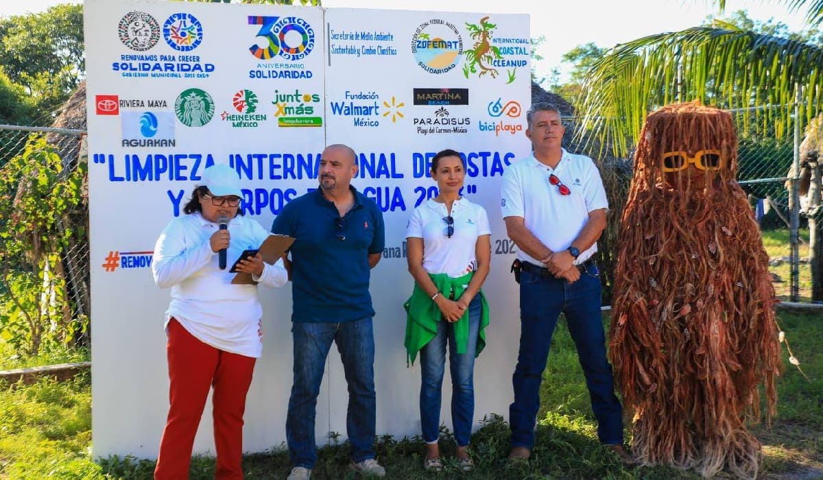 Solidaridad encabezó el evento voluntario internacional de limpieza de costas y cuerpos de agua