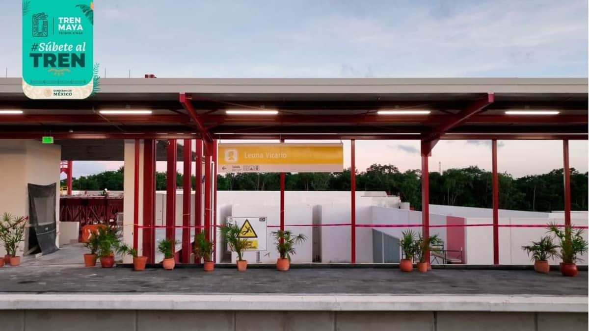 Así lucen al momento las estaciones del tramo 4 del Tren Maya en Quintana Roo