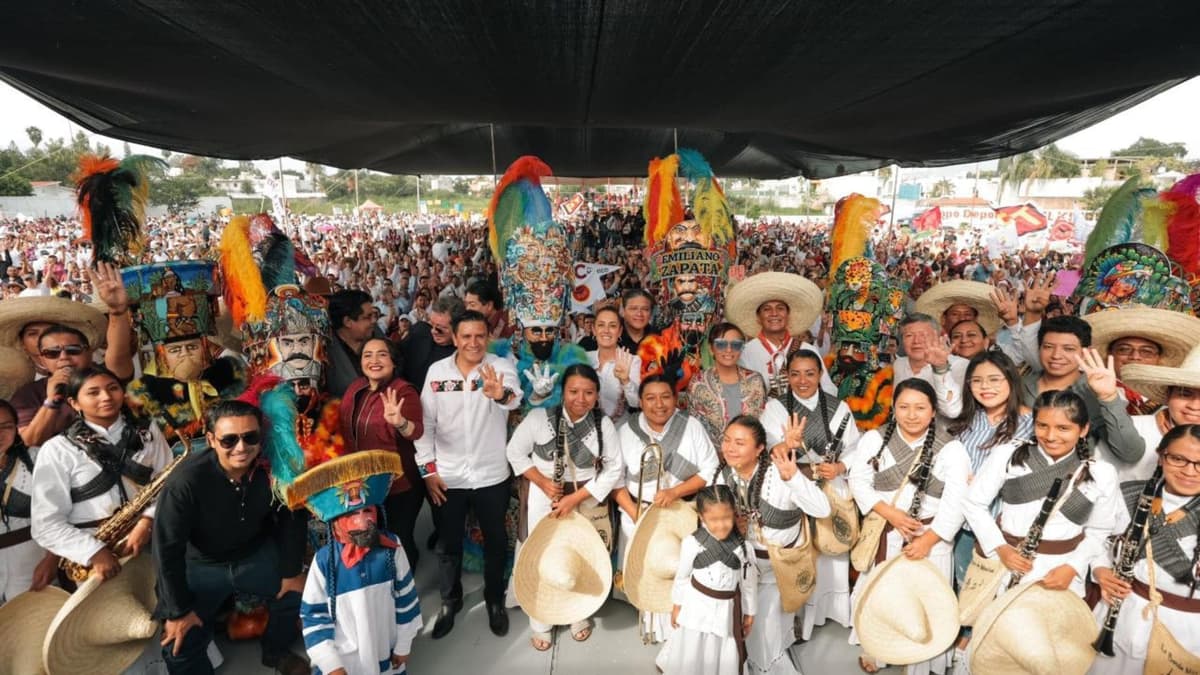 La gran mayoría de los mexicanos sabe que la Cuarta Transformación es el rumbo de nuestro país: Claudia Sheinbaum frente a militantes de Morena en Morelos