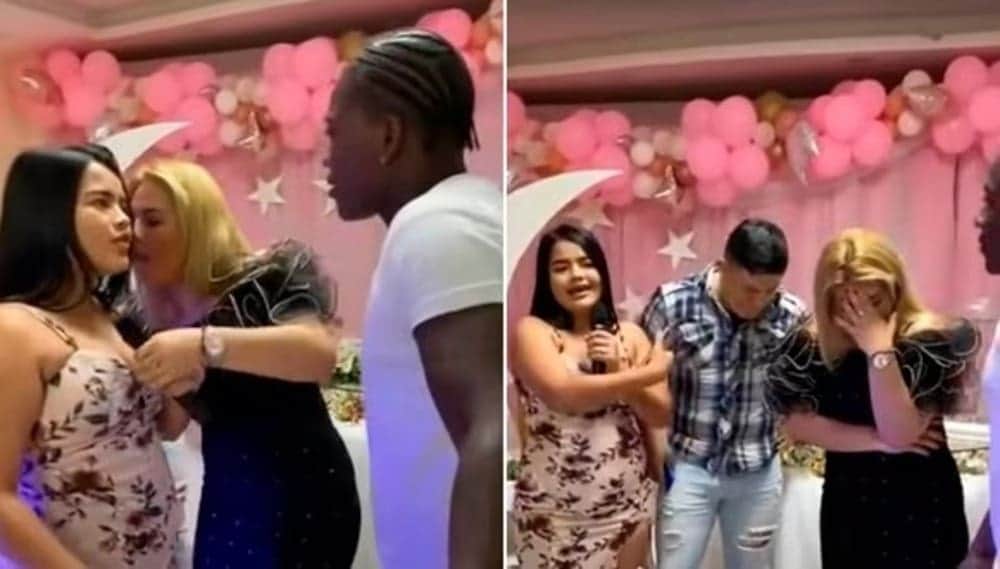 Video: Joven deja en evidencia la infidelidad de su novio con su mamá, durante fiesta sorpresa