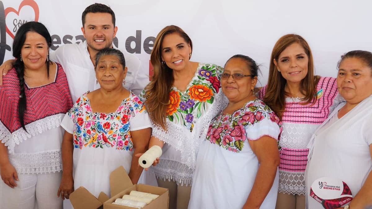 Acompaña Pablo Bustamante a la Gobernadora Mara Lezama, a la entrega directa y gratuita de Artesanas del Bienestar en Cancún
