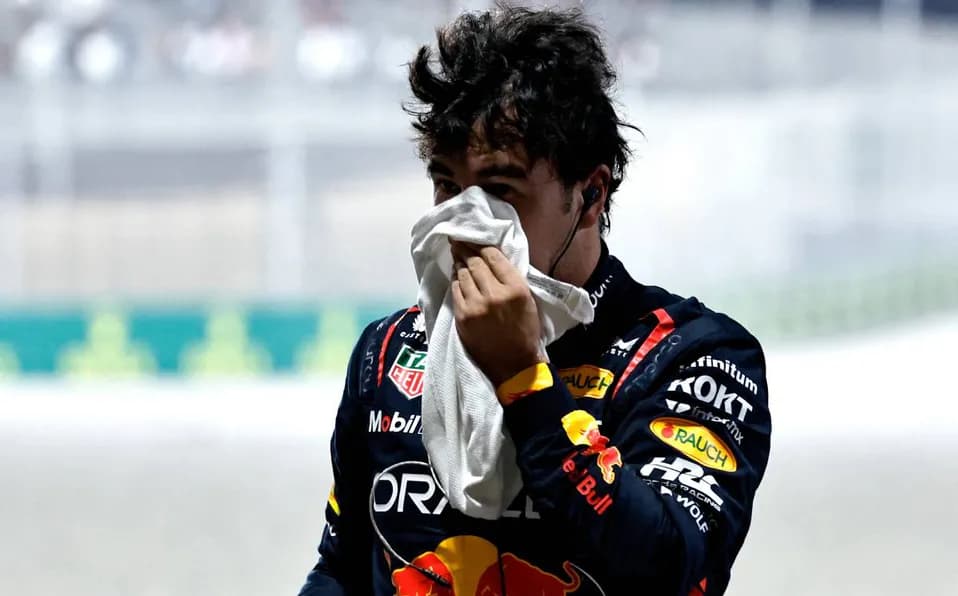 Video: 'Checo' Pérez sufre tremendo choque y queda fuera del Gran Premio de Qatar