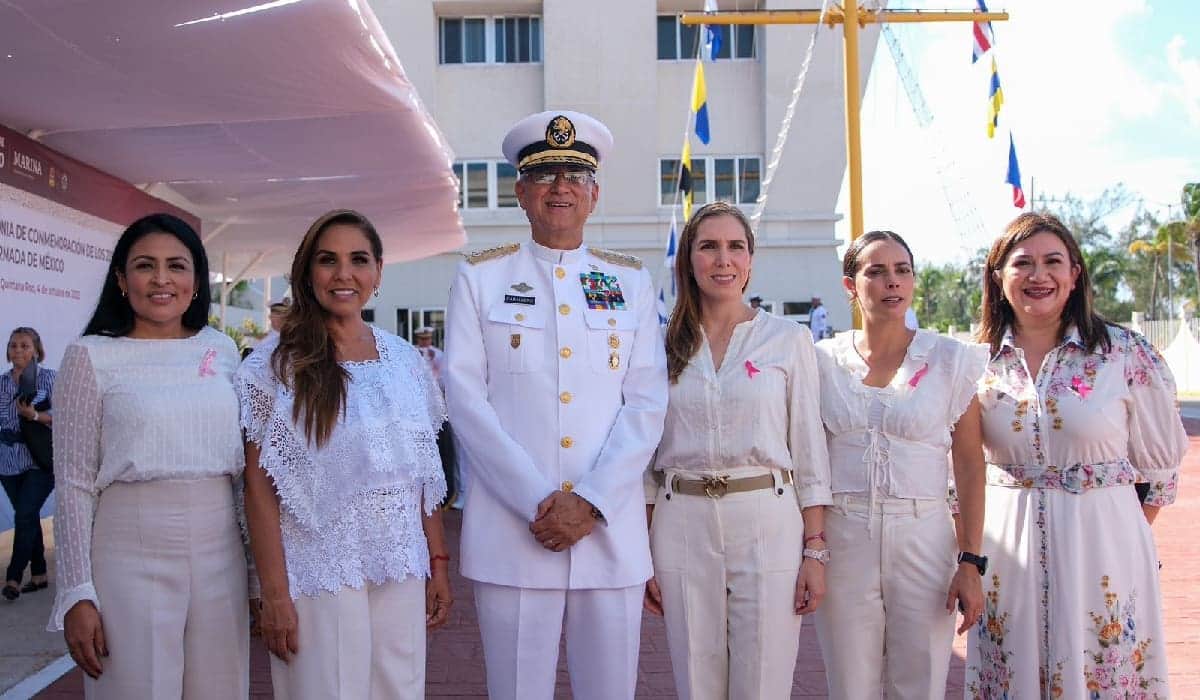 Mara Lezama encabeza conmemoración del 202 aniversario de la creación de la Armada de México