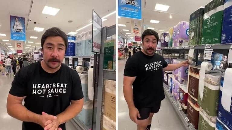 Video: Se vuelve viral el sistema de los supermercados de Corea para vender papel higiénico