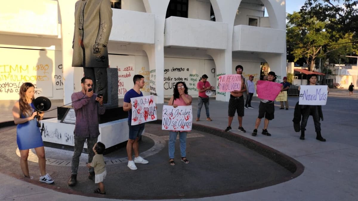 En Cancún ya se olvidó; solo unas 30 personas acudieron al evento del 2 de octubre