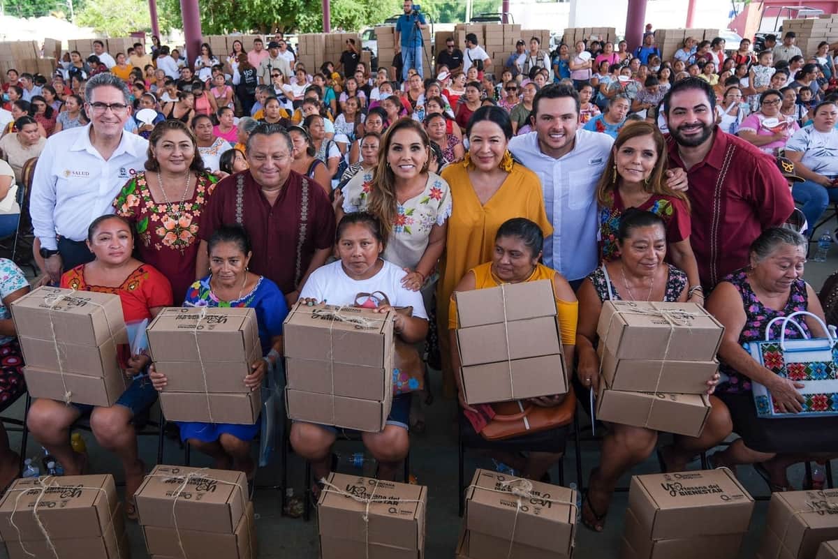 Mujeres artesanas reciben apoyos de Mara Lezama para impulsar su arte
