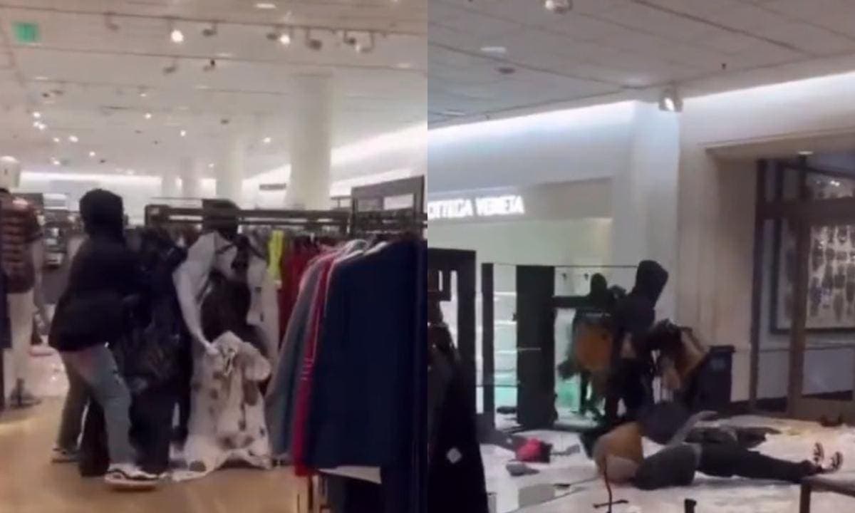 Video: Robo masivo a una tienda Zara en California