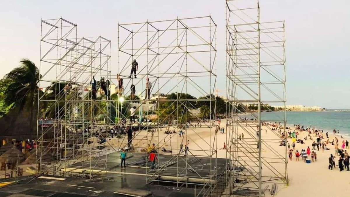 Mañana empieza; todo listo en playa Fundadores para el Riviera Maya Jazz Festival
