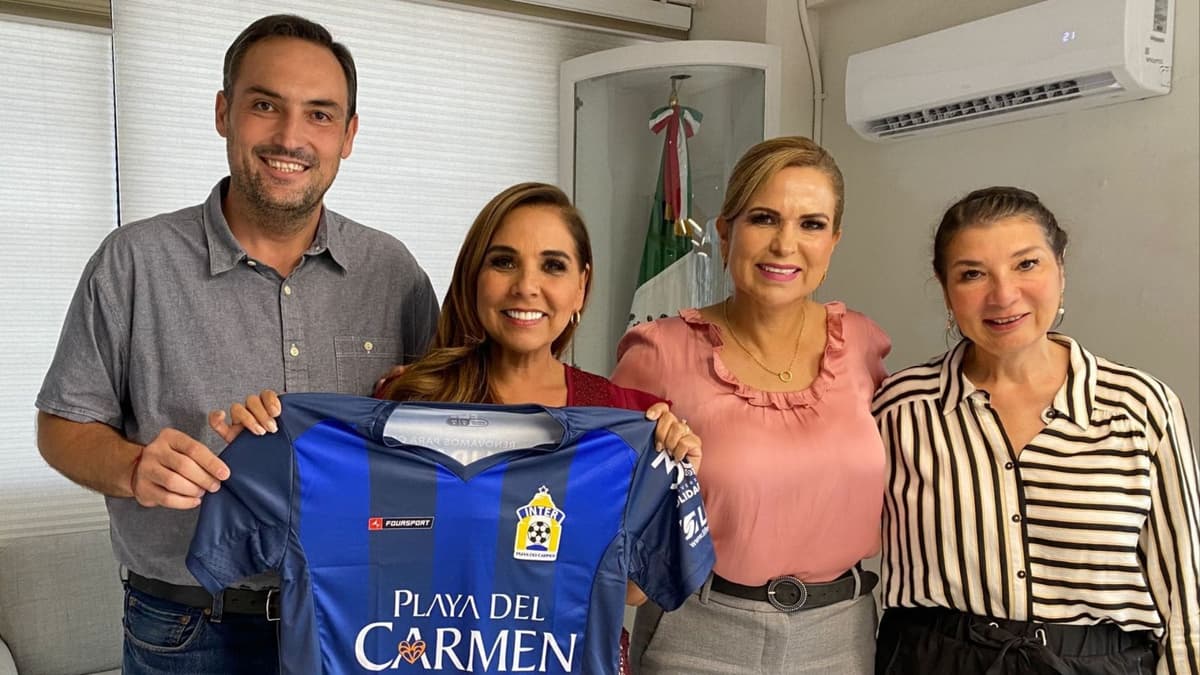 Mara Lezama reconoce el crecimiento deportivo solidarense y la identidad del Inter Playa del Carmen