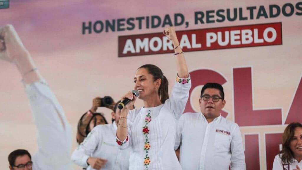"Nosotros somos los únicos que podemos garantizar estabilidad económica y política", Claudia Sheinbaum en Veracruz