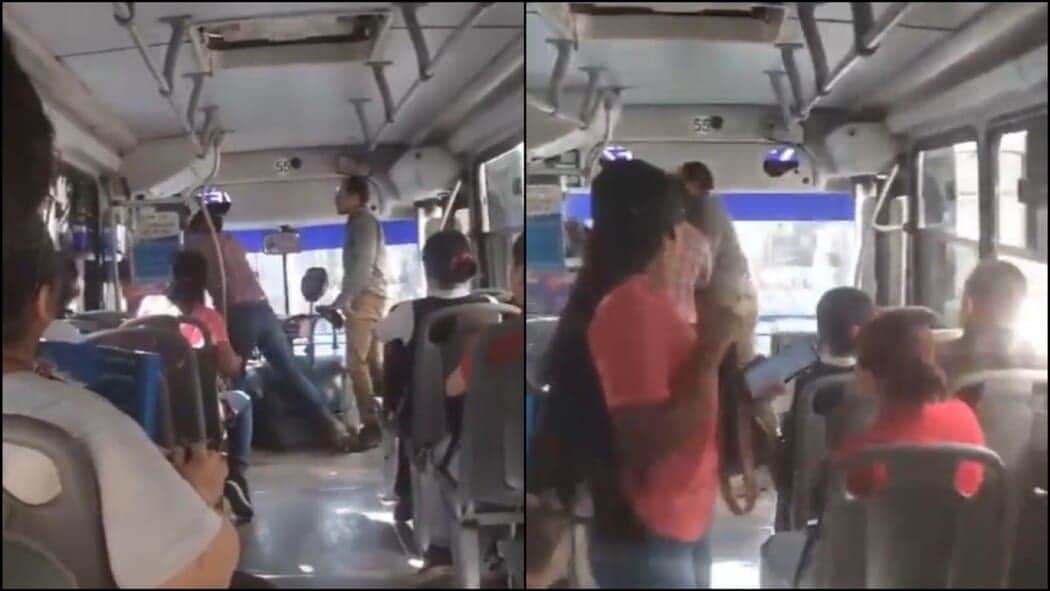 Video: Pasajeros golpean a chofer de camión urbano en Monterrey