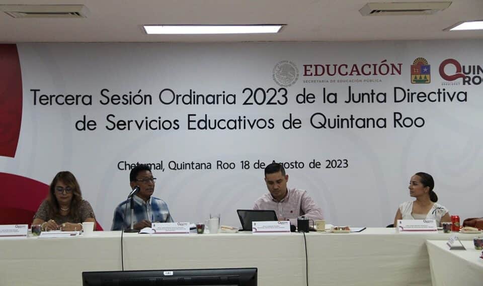 Realiza la SEQ la Tercera Sesión Ordinaria de la Junta Directiva de los Servicios Educativos de Quintana Roo
