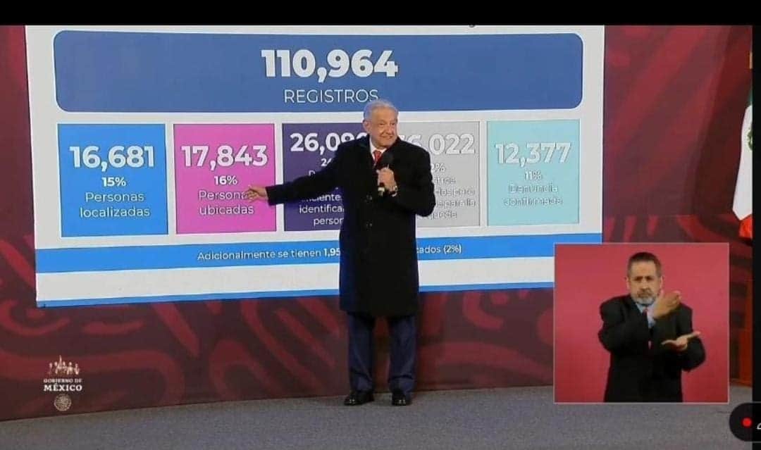 Video: AMLO insiste que nueva metodología no borra a los desaparecidos