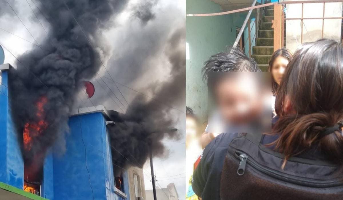 Evitan tragedia; policías salvan a una bebé de un incendio en Villas Otoch Paraíso de Cancún