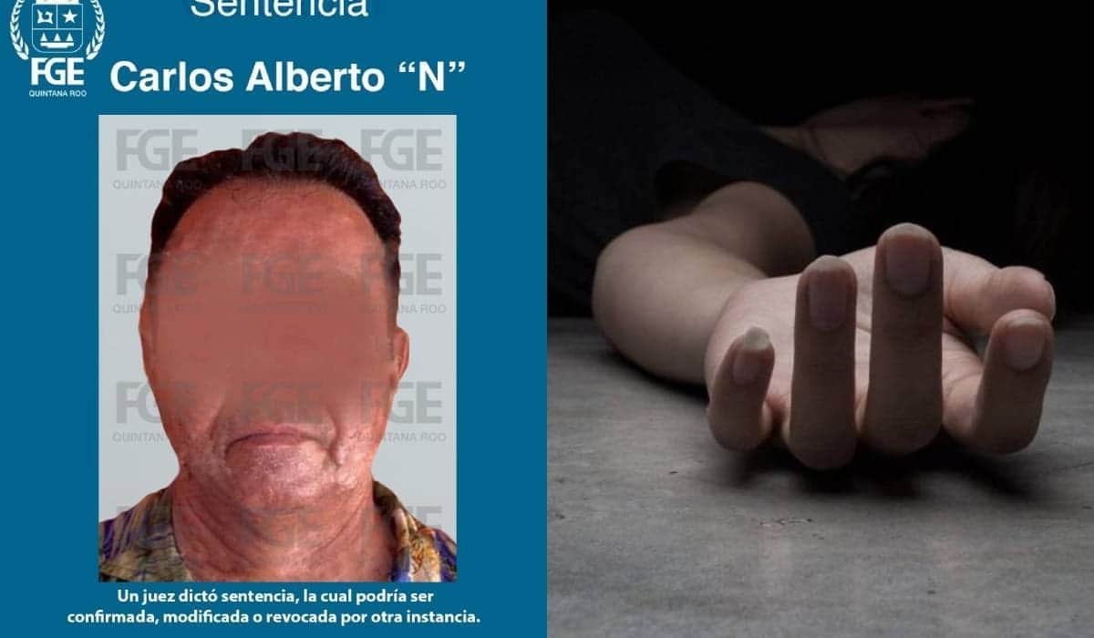 Logra Fiscalía condena de 50 años de prisión para un feminicida en Cozumel