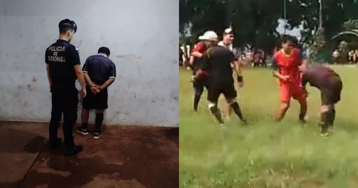 Video: Árbitro apuñala a un jugador en pleno partido