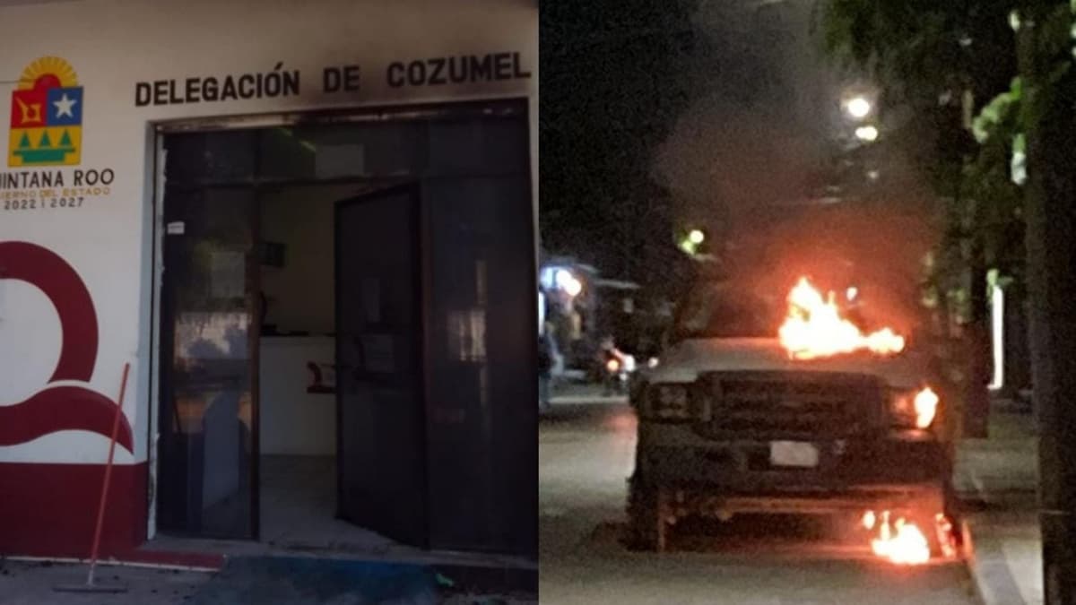 Arrojan bombas molotov a las oficinas del Imoveqroo y a una grúa en Cozumel