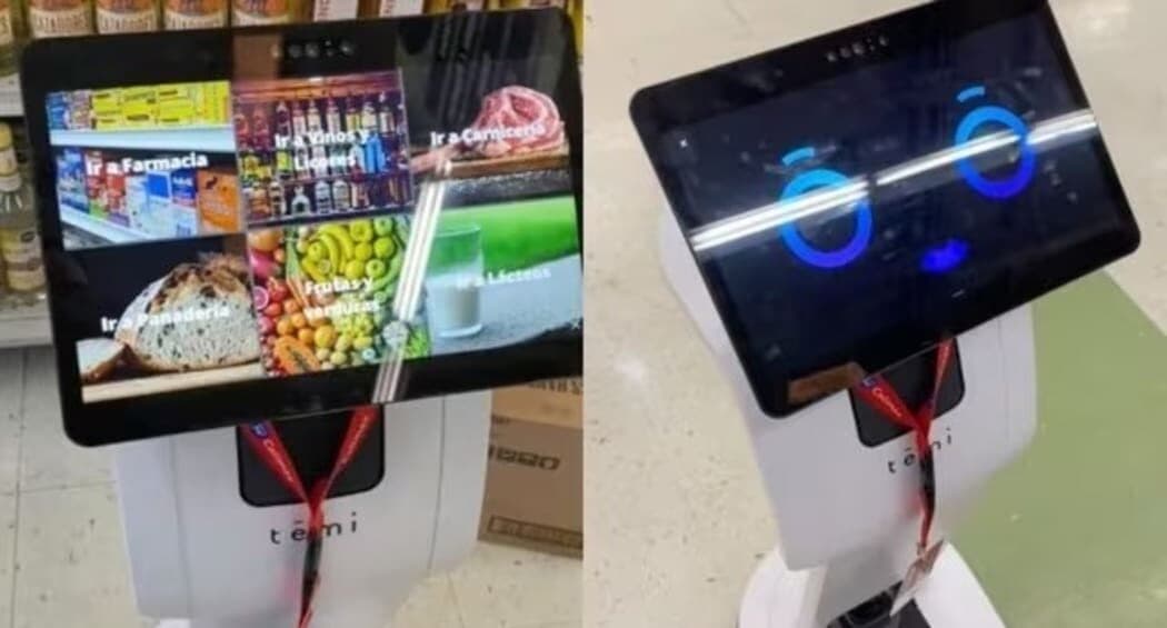 Video: Un robot empleado de un supermercado en México se hace viral