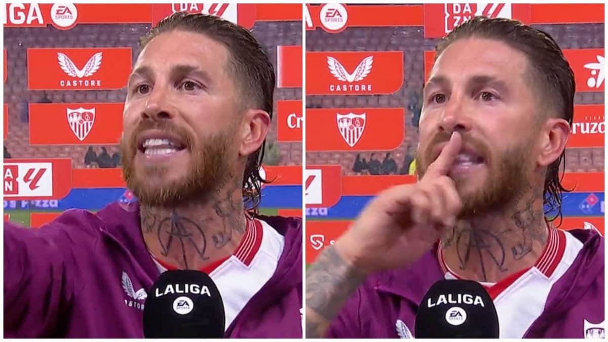 Video: Sergio Ramos se encara con un aficionado en plena entrevista