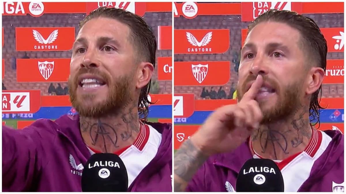 Video: Sergio Ramos se encara con un aficionado en plena entrevista