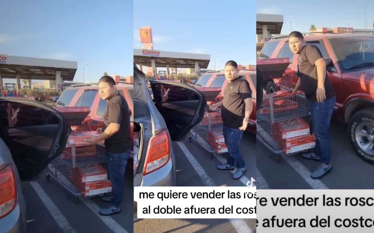 Video: Mujer expone a revendedor de Rosca de Reyes afuera de Costco