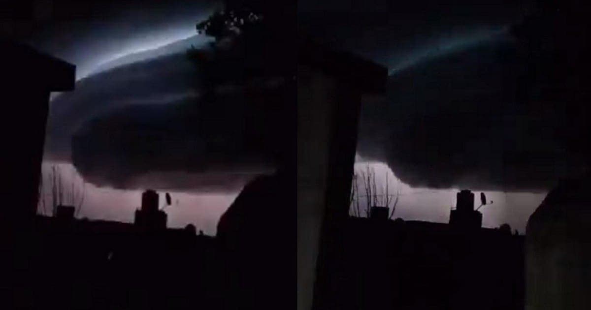 Video: Supuesto Ovni gigantesco aparece durante tormenta eléctrica