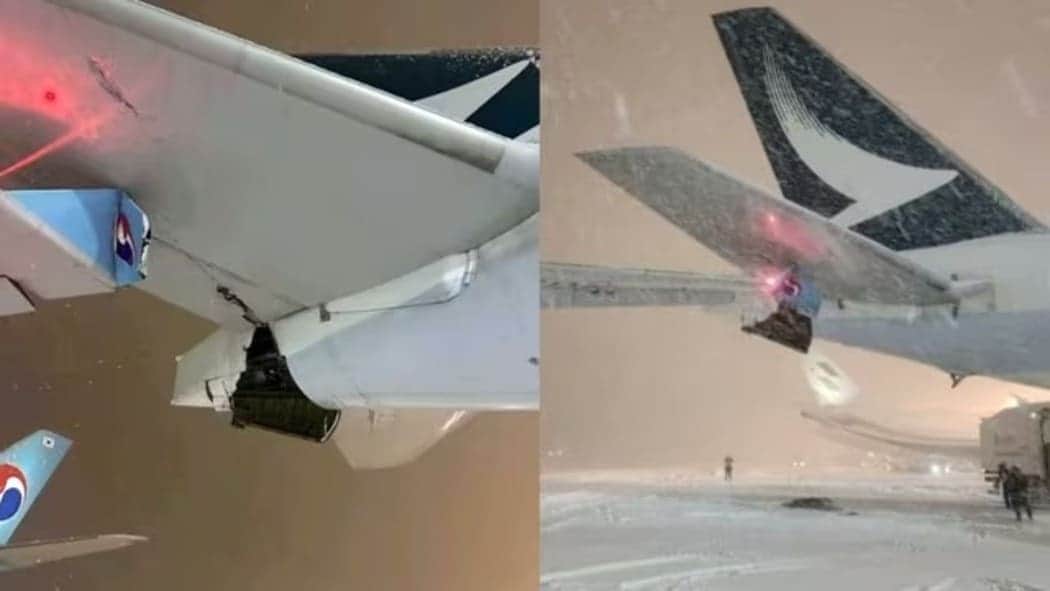 Video: Aviones comerciales chocan en un aeropuerto de Japón