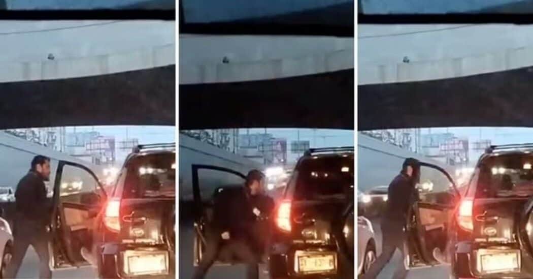 Video: Automovilistas protagonizan pelea en plena avenida en Monterrey