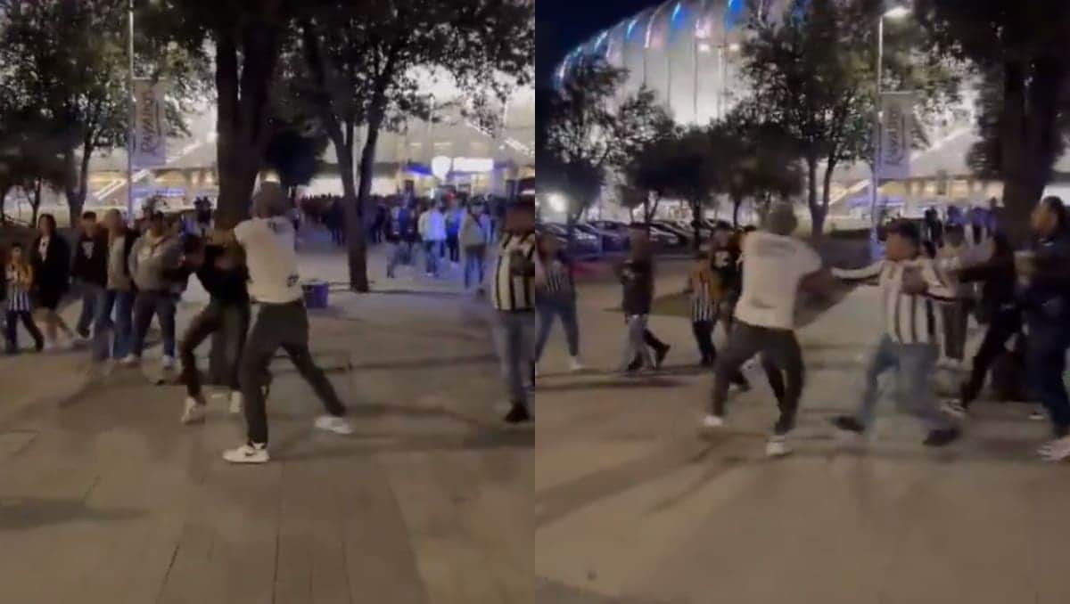 Video: Captan pelea entre aficionados de Rayados de Monterrey