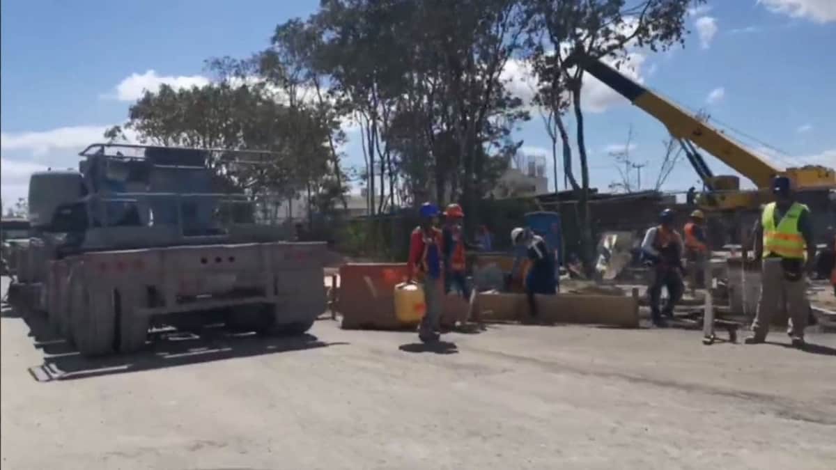 Trabajan a marchas forzadas en tramo del Tren Maya de Playa del Carmen previo a su inauguración