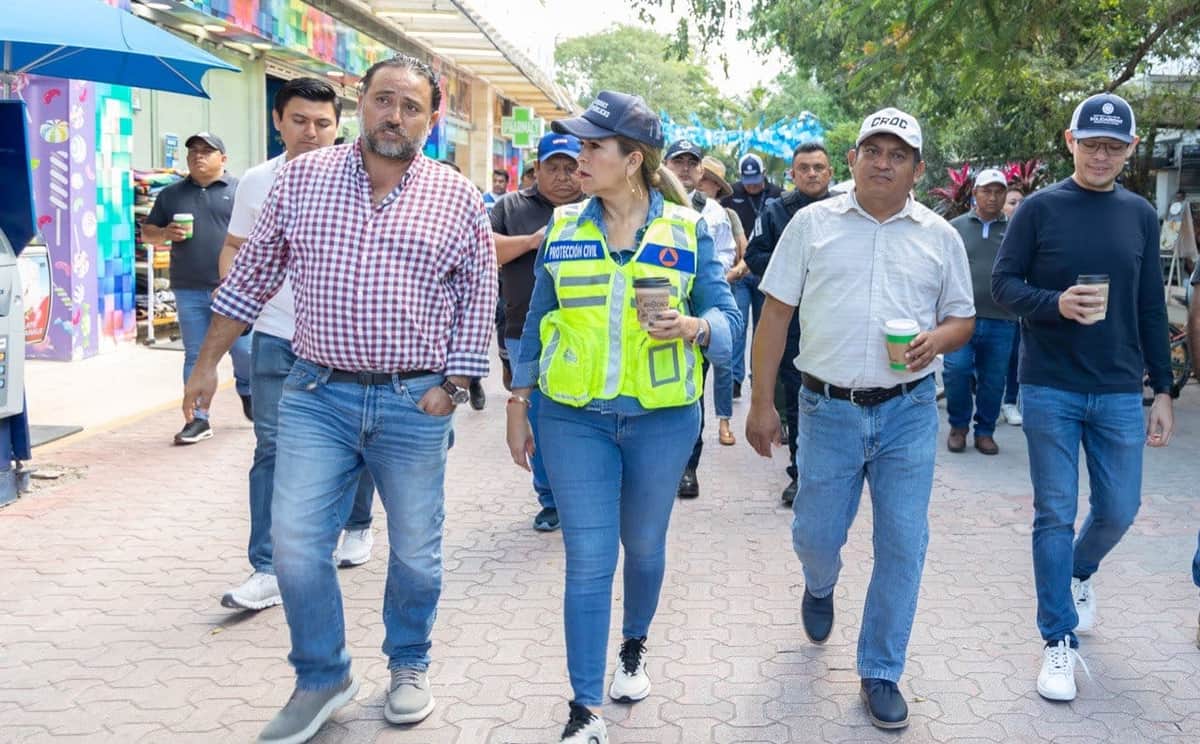 Lili Campos encabezó recorrido por la 5ª Avenida para evaluar mejoras