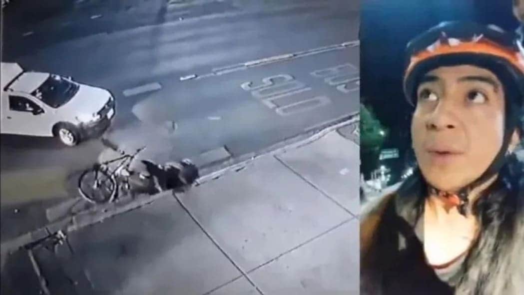 Video: Ciclista “finge” que fue atropellado en la CDMX y desata polémica