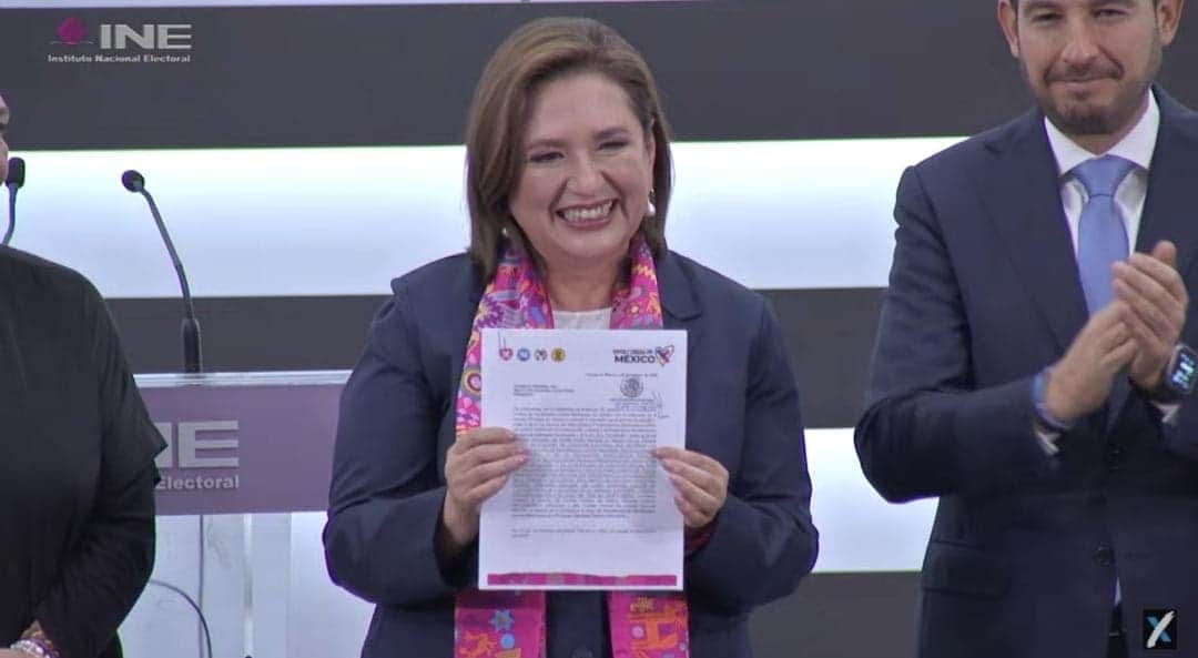 Video: Xóchitl Gálvez se registra como candidata a la Presidencia de México
