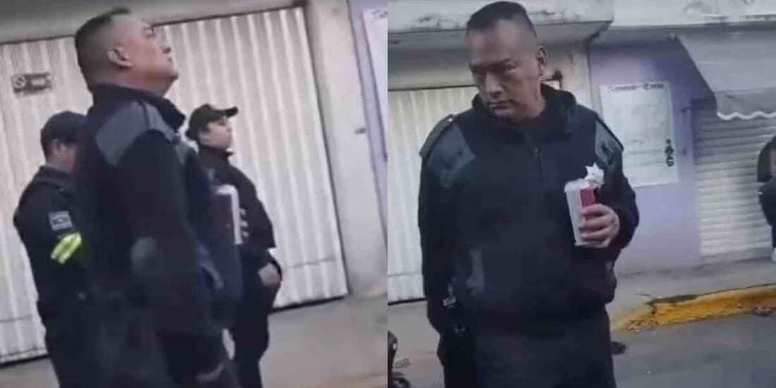 Video: Captan a policía en aparente estado de ebriedad en Chimalhuacán; autoridades investigan