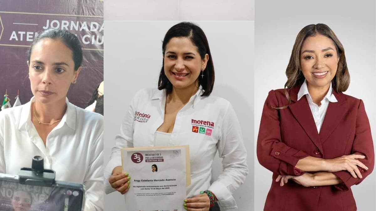 Estefanía Mercado, Ana Paty Peralta y Yensunni Martínez serán candidatas en Solidaridad, Benito Juárez y OPB