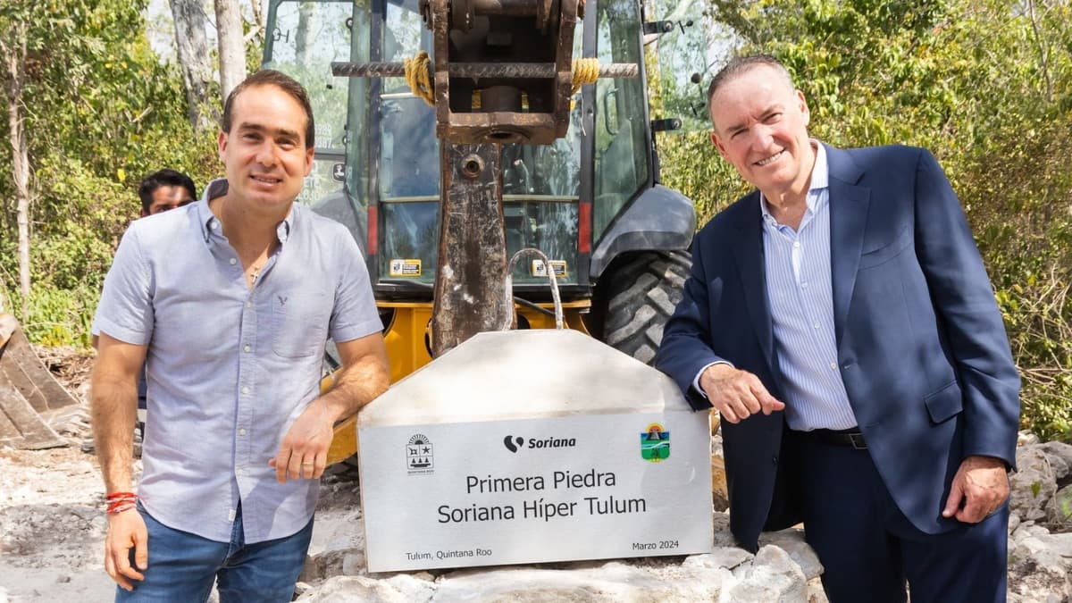 Tulum celebra la colocación de la primera piedra de Soriana Híper: Un impulso al desarrollo sostenible