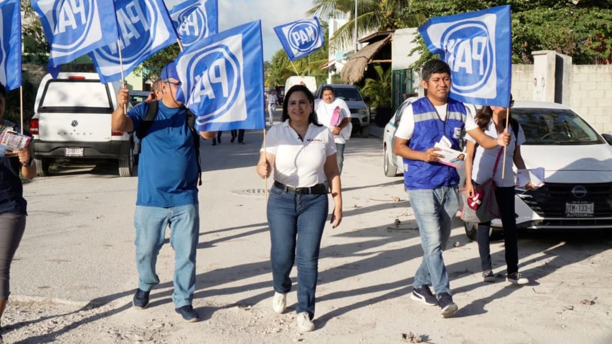 Arranca Mayuli Martínez su campaña al Senado arropada por los líderes de la oposición en Q. Roo