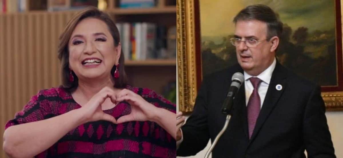 Xóchitl Gálvez y Marcelo Ebrard se pelean en redes sociales por Claudia Sheinbaum
