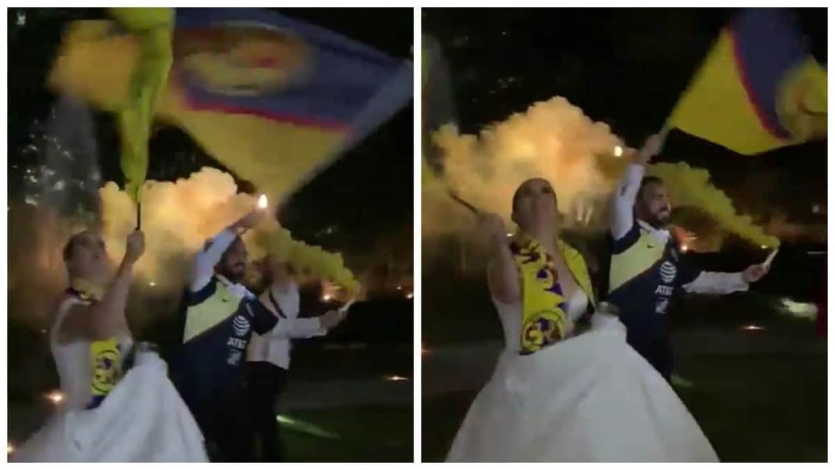 Video: Hacen boda con temática del América y termina haciéndose viral en redes sociales