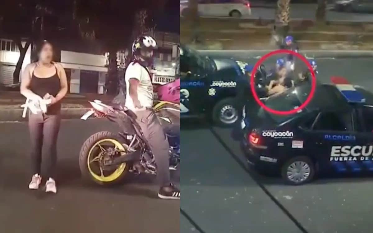 Mujer insulta y agrede a policías; uniformada la somete con jalón de cabello