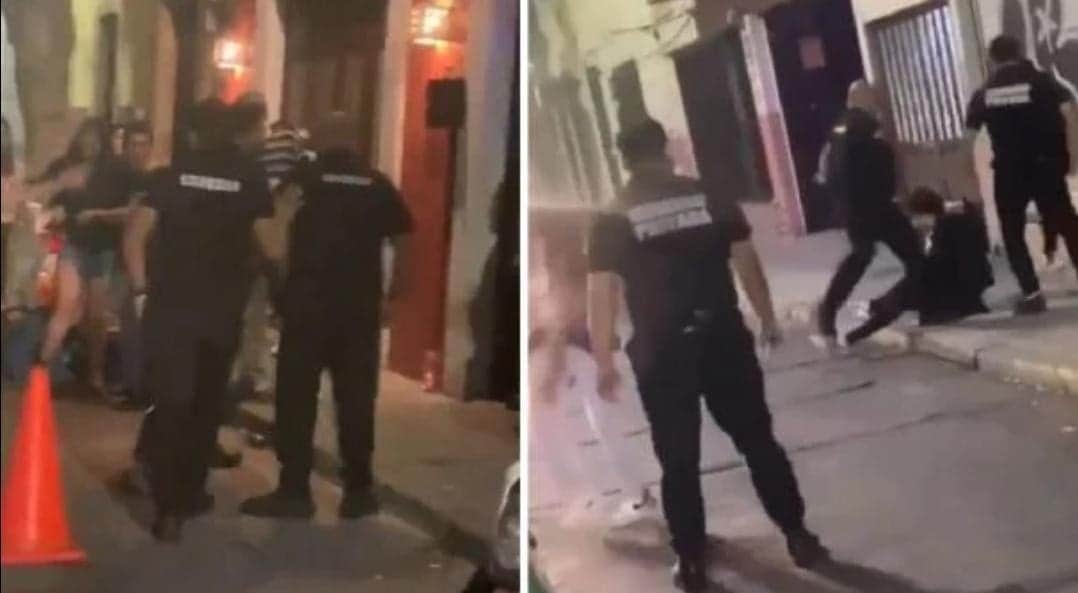 Video: Guardias de seguridad de un bar de León golpean a un joven hasta noquearlo