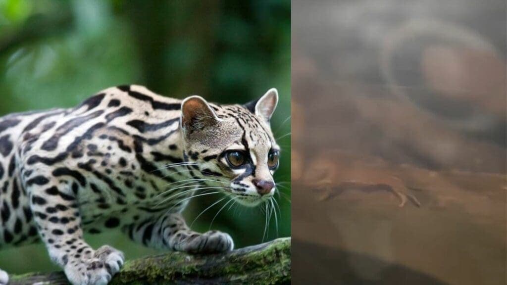 Captan a tigrillo en Puerto Aventuras, especie se encuentra en riesgo de extinción